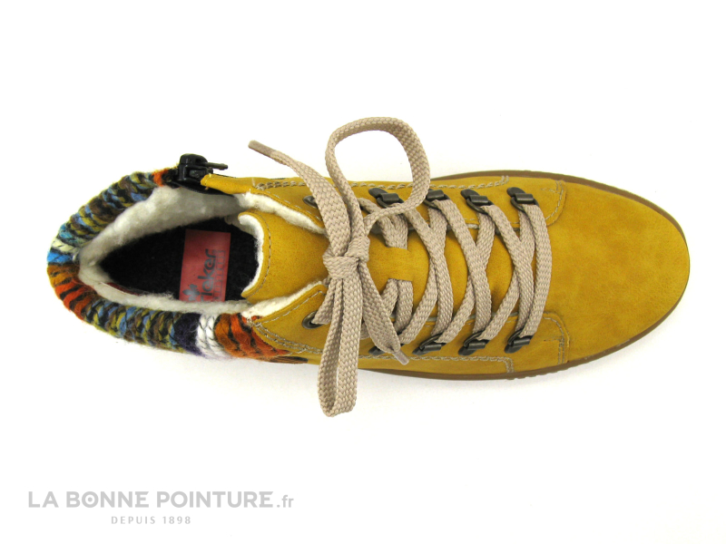 Rieker M6411-68 Jaune - Multi - Chaussure Montante Femme 6 Rieker M6411-68 Jaune - Multi - Chaussure Montante Femme – Image 6
