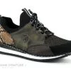Rieker N3083-25 Noir Bronze Nougat - Python Arriere - Sneakers Femme