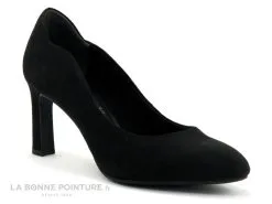 Tamaris 1-22405-27 Black - Escarpin Velours Noir - Talon Haut