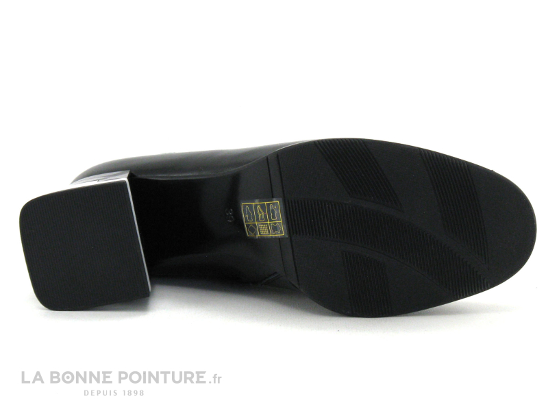 MetamorfOse Metamorf Ose MACAREL Noir Verni - Boots Femme -Talon Noir Et Blanc 7 MetamorfOse Metamorf Ose MACAREL Noir Verni - Boots Femme -Talon Noir Et Blanc – Image 7