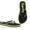 Superdry WF310010A Neon Yellow Sleek Flip Flop - Tong Femme Noire