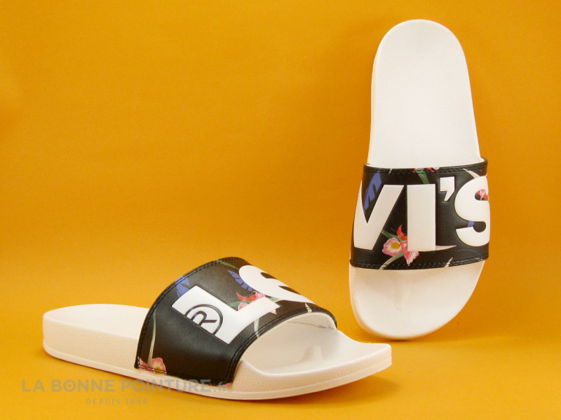 Levi's Levis JUNE Regular White - 231570 - Mule Piscine Femme 1 Levi's Levis JUNE Regular White - 231570 - Mule Piscine Femme