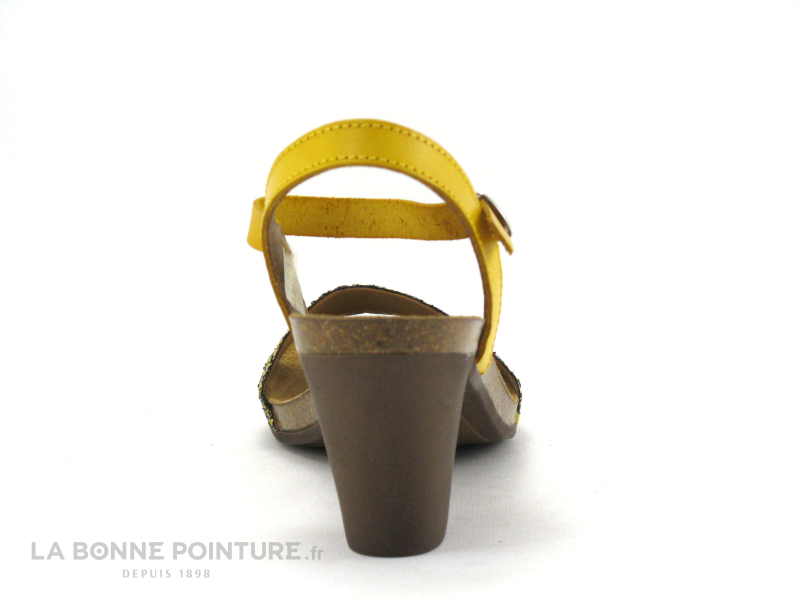 Jordana 2290 Jaune - Glitter - Sandale Talon Haut 4 Jordana 2290 Jaune - Glitter - Sandale Talon Haut – Image 4