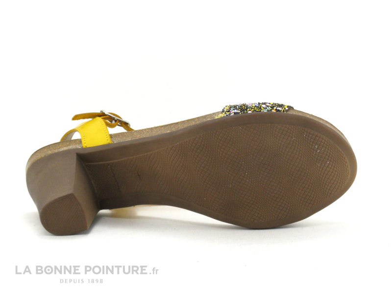 Jordana 2290 Jaune - Glitter - Sandale Talon Haut 7 Jordana 2290 Jaune - Glitter - Sandale Talon Haut – Image 7