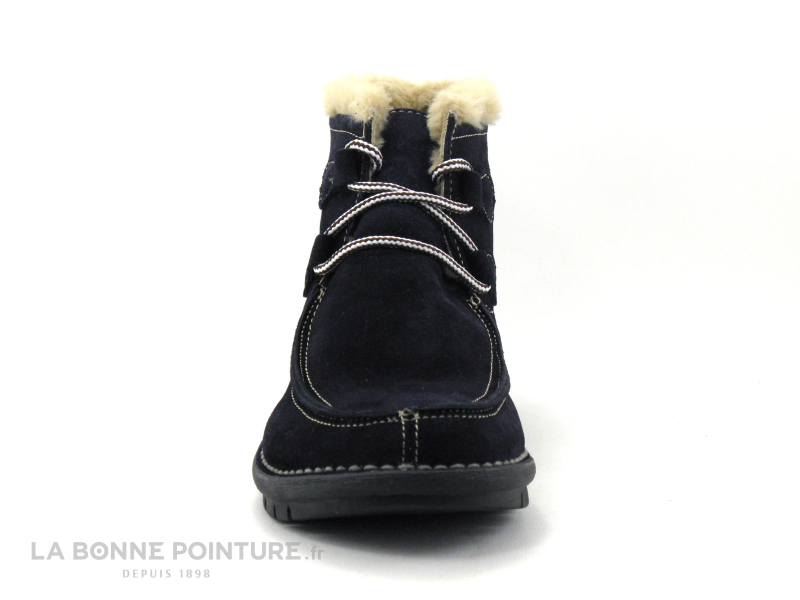 Alce Shoes 9388 Bleu Marine - Fourrure Beige - Chaussure Montante F 2 Alce Shoes 9388 Bleu Marine - Fourrure Beige - Chaussure Montante F – Image 2