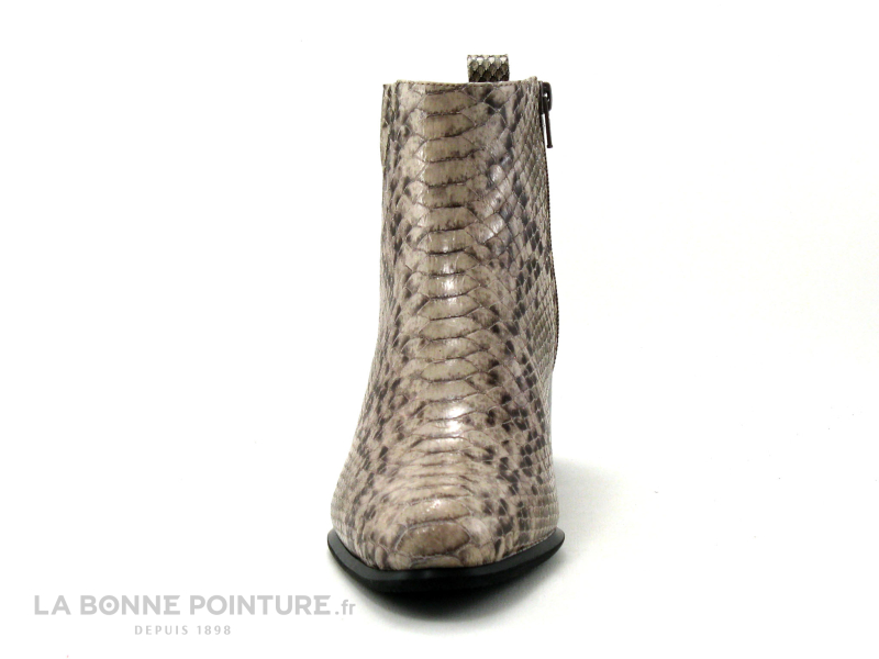 Fugitive FLAK Python Taupe - Bottine Talon Large Femme 2 Fugitive FLAK Python Taupe - Bottine Talon Large Femme – Image 2