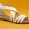 Jordana 2799 Blanc - Brides Croisees - Sandale Femme