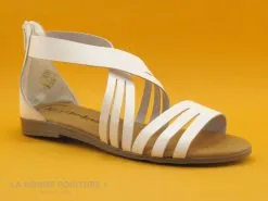 Jordana 2799 Blanc - Brides Croisees - Sandale Femme