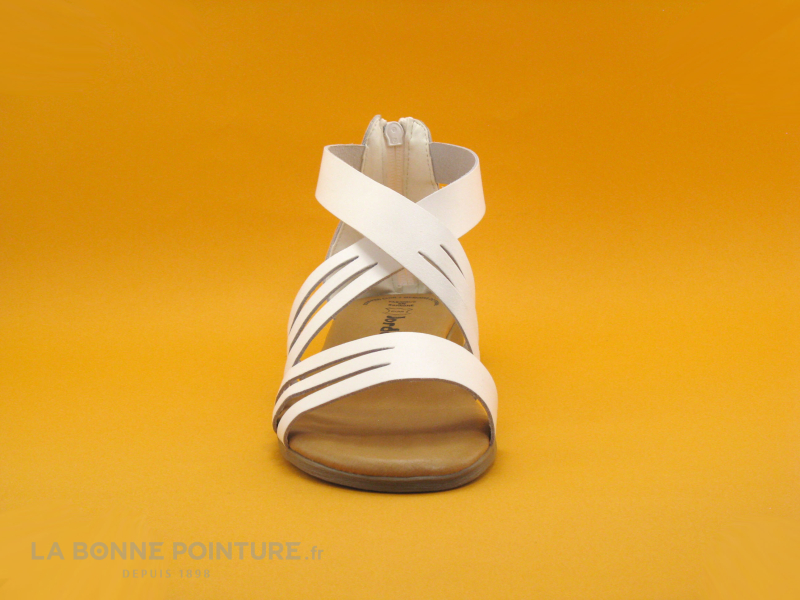 Jordana 2799 Blanc - Brides Croisees - Sandale Femme 2 Jordana 2799 Blanc - Brides Croisees - Sandale Femme – Image 2