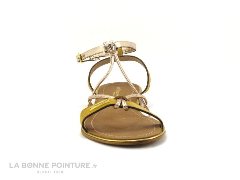 Les Tropéziennes M.Belarbi Tropeziennes HIRONBUC Jaune Or - 23266 - Sandale Plagette 2 Les Tropéziennes M.Belarbi Tropeziennes HIRONBUC Jaune Or - 23266 - Sandale Plagette – Image 2