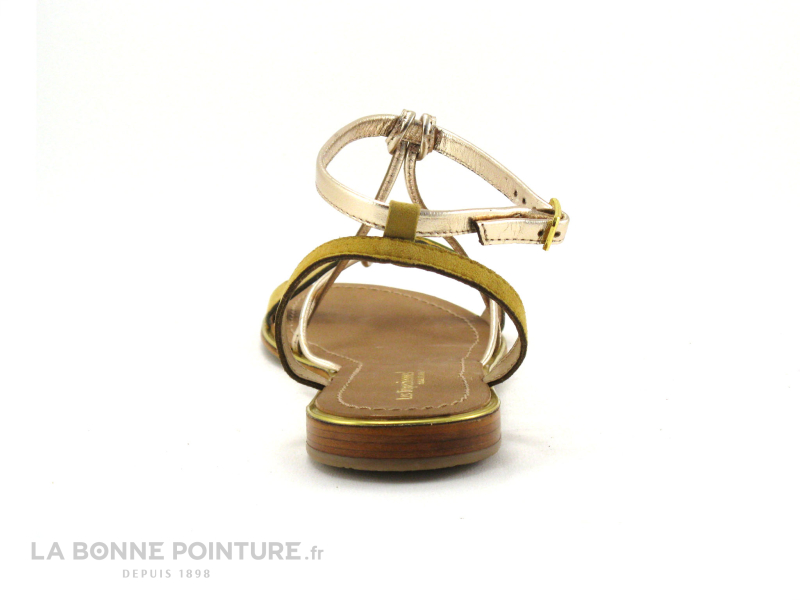 Les Tropéziennes M.Belarbi Tropeziennes HIRONBUC Jaune Or - 23266 - Sandale Plagette 4 Les Tropéziennes M.Belarbi Tropeziennes HIRONBUC Jaune Or - 23266 - Sandale Plagette – Image 4