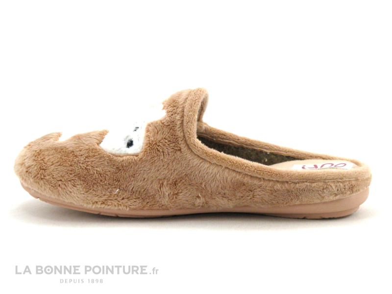 Ouf ! Ouf TACHIEN Saumon - Chien Blanc - Pantoufle Mule Femme 3 Ouf ! Ouf TACHIEN Saumon - Chien Blanc - Pantoufle Mule Femme – Image 3