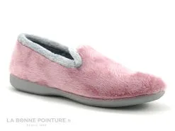 Ouf ! Ouf MALTO Rose Gris - Chausson Femme En Peluche