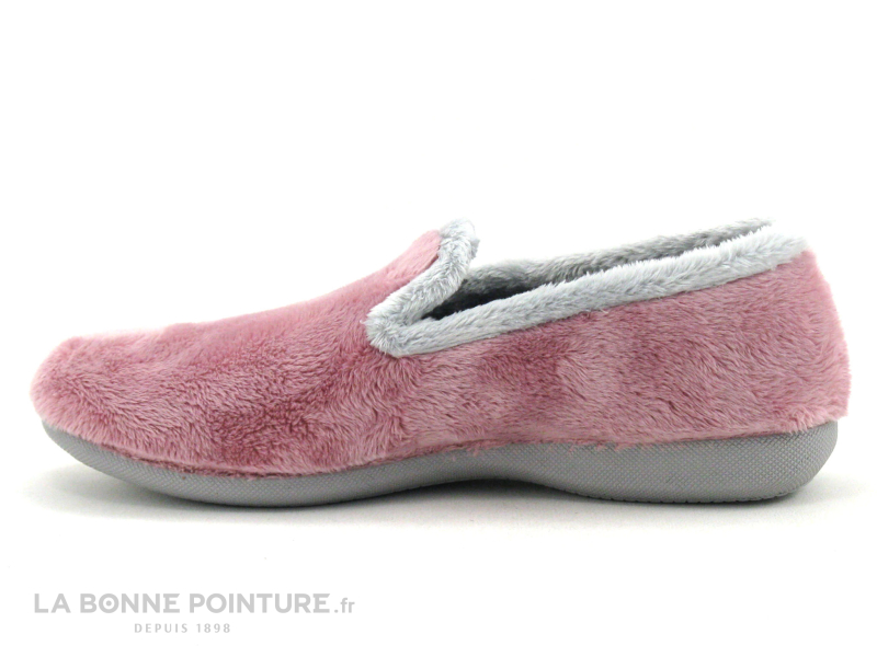 Ouf ! Ouf MALTO Rose Gris - Chausson Femme En Peluche 2 Ouf ! Ouf MALTO Rose Gris - Chausson Femme En Peluche – Image 2