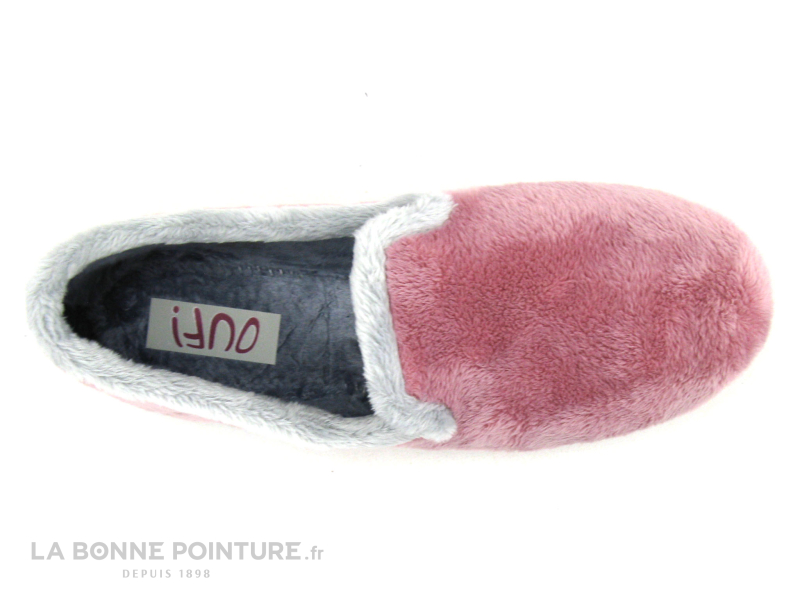 Ouf ! Ouf MALTO Rose Gris - Chausson Femme En Peluche 3 Ouf ! Ouf MALTO Rose Gris - Chausson Femme En Peluche – Image 3