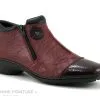Rieker 58388-35 - Bottine Femme - Bordeaux - Noir