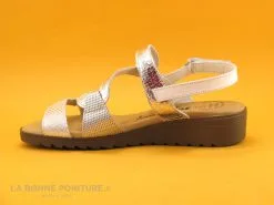 Jordana 3337 Blanc Argent - 2 Velcros - Sandale Femme -Magasin De Chaussures cd24607c73b9e66c561f35ea11d5d5ef img 2412.jpg 149341