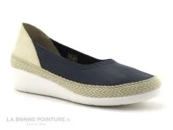 CM Confort 217 48001600 Bleu Marine - Beige - Ballerine Compensee