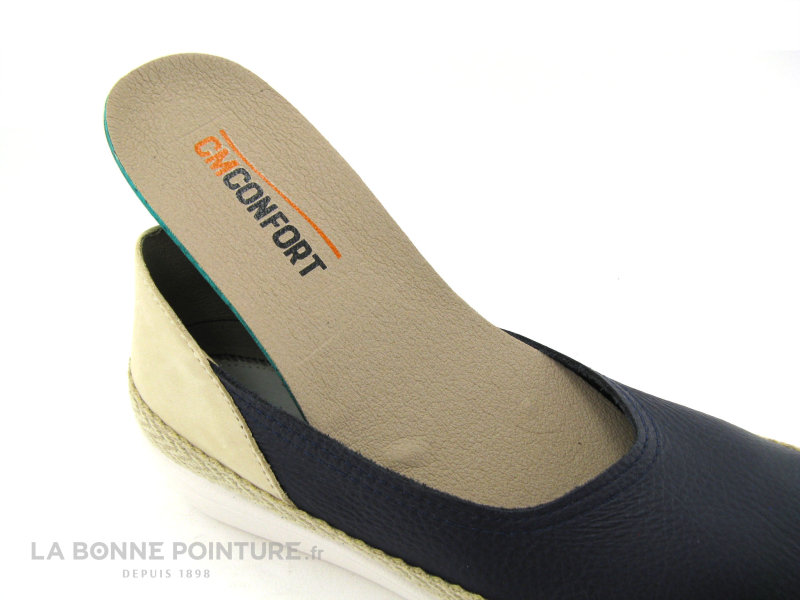 CM Confort 217 48001600 Bleu Marine - Beige - Ballerine Compensee 4 CM Confort 217 48001600 Bleu Marine - Beige - Ballerine Compensee – Image 4