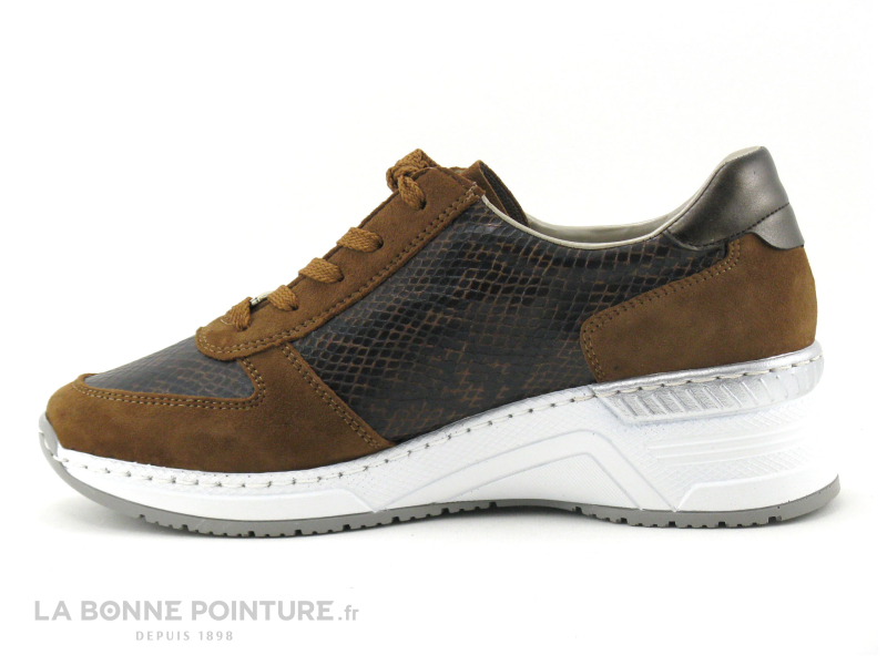 Rieker N4332-24 - Basket Compensee Marron Chocolat 3 Rieker N4332-24 - Basket Compensee Marron Chocolat – Image 3