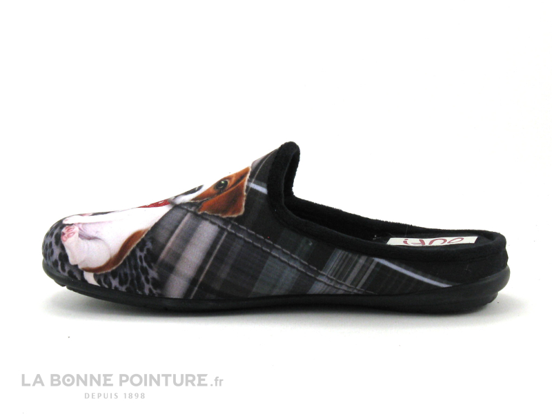 Ouf ! Ouf TIDOG Noir - Pantoufle Femme Avec Chien - I Love My Dog 3 Ouf ! Ouf TIDOG Noir - Pantoufle Femme Avec Chien - I Love My Dog – Image 3