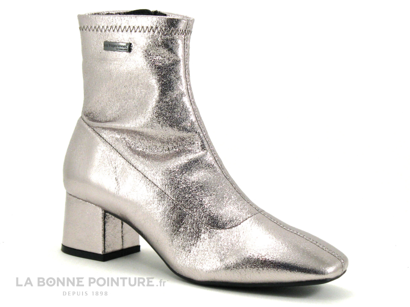 Les Tropéziennes M.Belarbi Tropeziennes DANIELA 40067 Argent - Boots Brillantes Femme 5 Les Tropéziennes M.Belarbi Tropeziennes DANIELA 40067 Argent - Boots Brillantes Femme – Image 5