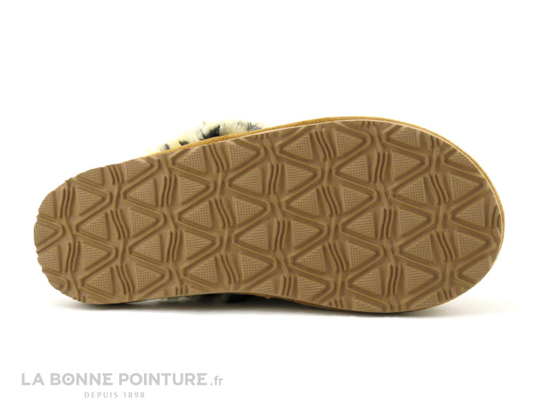 Ouf ! Ouf AZ81 Preside Camel - Fourrure Leopard - Pantoufle Mule Femme 4 Ouf ! Ouf AZ81 Preside Camel - Fourrure Leopard - Pantoufle Mule Femme – Image 4