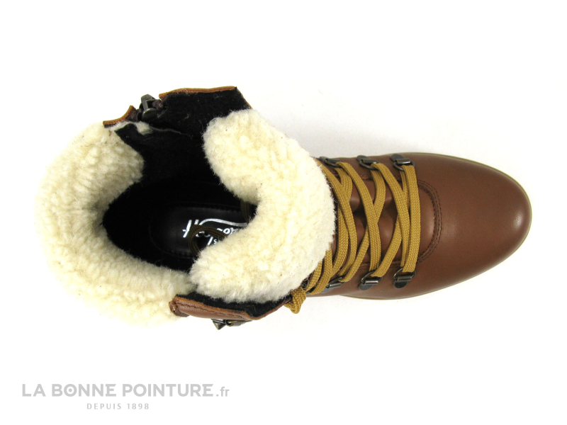 Hooper VERSUS Cognac - Bottine Marron - Col Fourrure 6 Hooper VERSUS Cognac - Bottine Marron - Col Fourrure – Image 6