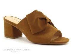 The Divine Factory TDF3219 Camel - Velours - Mule Talon