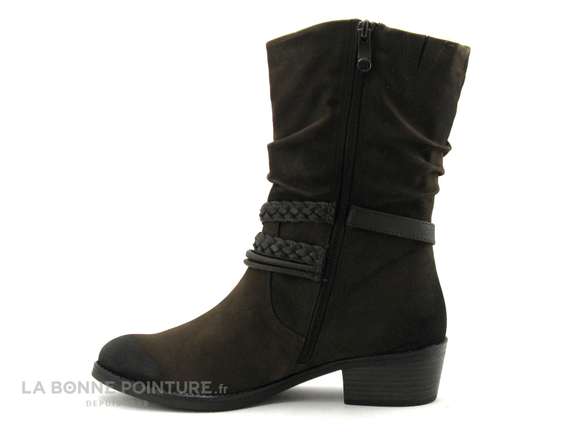 Marco Tozzi 2-25316-29 Cafe Comb - Bottine Femme Marron 3 Marco Tozzi 2-25316-29 Cafe Comb - Bottine Femme Marron – Image 3