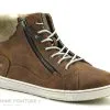 Mustang Shoes Mustang 1349 504 301 Marronnier - Basket Avec Col Fourrure Femme