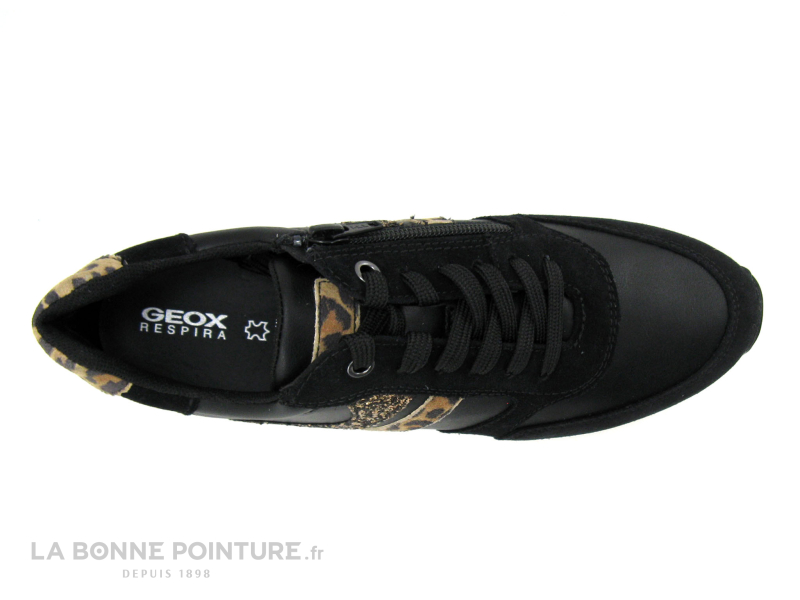 Geox AIRELL - D252SA - Black Camel - Sneakers Femme 6 Geox AIRELL - D252SA - Black Camel - Sneakers Femme – Image 6