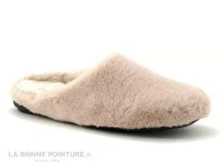 Selkis 21236 Peluche Rose - Pantoufle Mule Femme