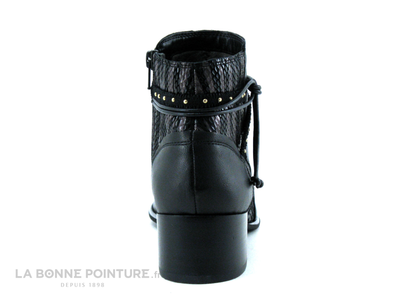 Fugitive BANKS LPIQB46 - Boots Femme Noir Verni Et Argent 4 Fugitive BANKS LPIQB46 - Boots Femme Noir Verni Et Argent – Image 4
