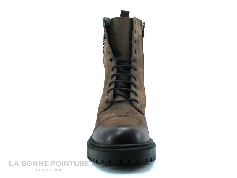 Venus 2153905K Vizon Mink - Bottine Marron Bout Carre - Chainette 2 Venus 2153905K Vizon Mink - Bottine Marron Bout Carre - Chainette – Image 2