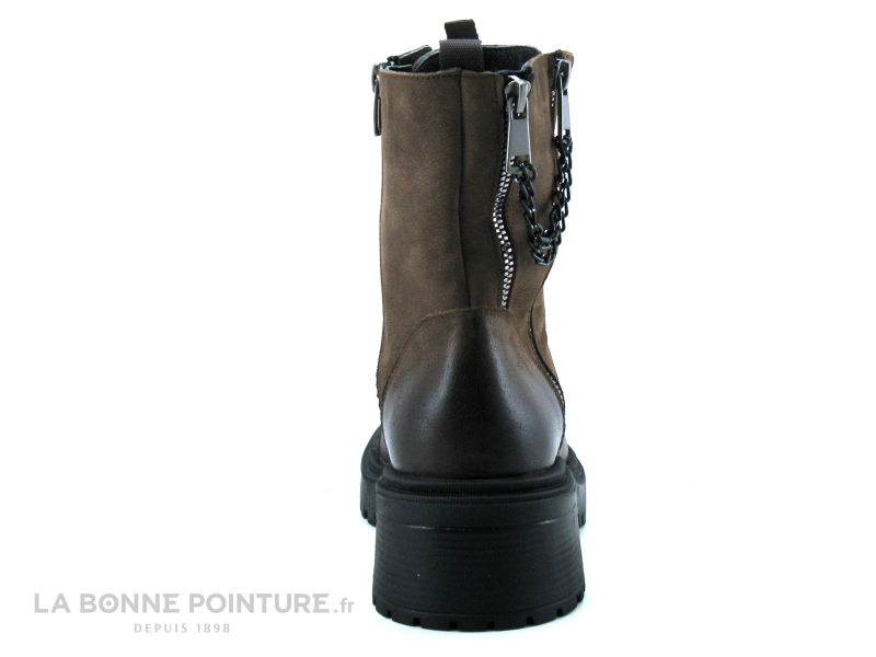 Venus 2153905K Vizon Mink - Bottine Marron Bout Carre - Chainette 4 Venus 2153905K Vizon Mink - Bottine Marron Bout Carre - Chainette – Image 4