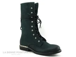 Elue Par Nous MetamorphOse KALOU Vert - Bottine A Lacet Femme