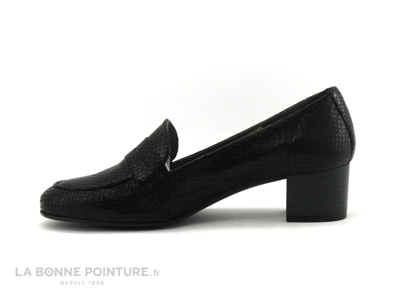 Folie's Folies MAHO Noir Lezard - Escarpin Petit Talon 3 Folie's Folies MAHO Noir Lezard - Escarpin Petit Talon – Image 3