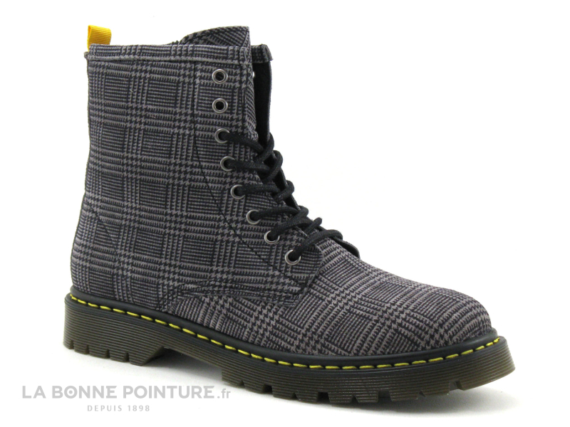 Moran's Morans BAIGNAN Gris Ecossais - Bottine Rangers Femme 1 Moran's Morans BAIGNAN Gris Ecossais - Bottine Rangers Femme