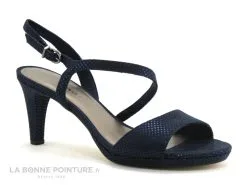 Tamaris 1-28318-22 Navy Dots - Sandale Bleu Marine - Talon Haut