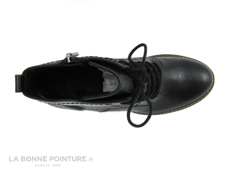 Marco Tozzi 2-25219-27 Black Antic - Boots Talon Haut Lacet Et Zip 6 Marco Tozzi 2-25219-27 Black Antic - Boots Talon Haut Lacet Et Zip – Image 6