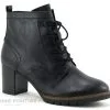 Marco Tozzi 2-25219-27 Black Antic - Boots Talon Haut Lacet Et Zip