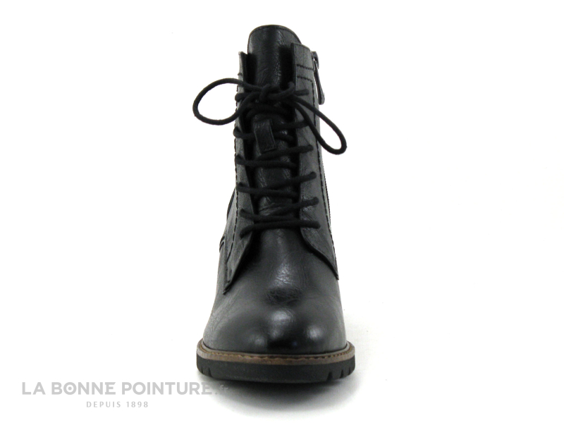 Marco Tozzi 2-25219-27 Black Antic - Boots Talon Haut Lacet Et Zip 2 Marco Tozzi 2-25219-27 Black Antic - Boots Talon Haut Lacet Et Zip – Image 2