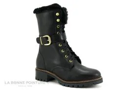 Hooper ALICE Noir - Bottine A Lacet Femme Cuir Noir