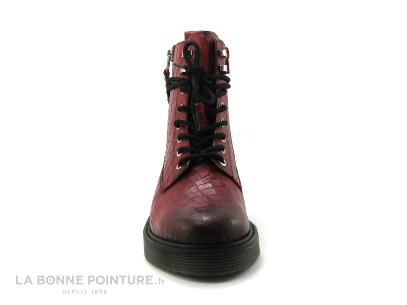 Bugatti 431-5493F-3100 - Bottine Cuir Rouge Croco 2 Bugatti 431-5493F-3100 - Bottine Cuir Rouge Croco – Image 2