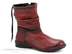 Bran's Brans 13639 Cherry - Bottine Femme Rouge-bordeaux