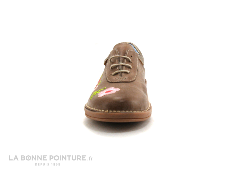Bran's Brans 1086 - Marron - Broderies - Chaussure Basse 2 Bran's Brans 1086 - Marron - Broderies - Chaussure Basse – Image 2