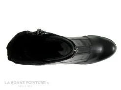 Marco Tozzi 2-25452-29 Black Comb - Boots Noires A Talon Haut Epais -Magasin De Chaussures cd24607c73b9e66c561f35ea11d5d5ef img 4367.jpg 177068