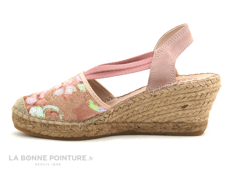 Fabiolas 307180 Rose - Sequins - Espadrille Compensee 3 Fabiolas 307180 Rose - Sequins - Espadrille Compensee – Image 3