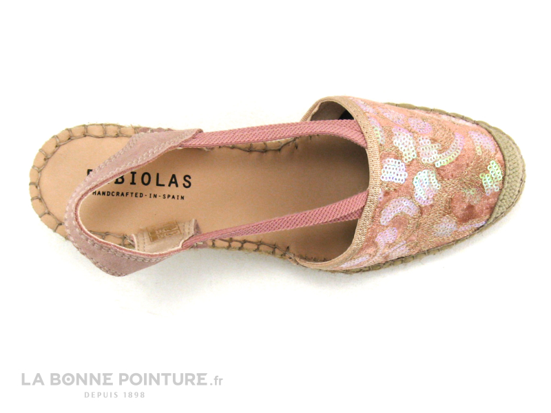 Fabiolas 307180 Rose - Sequins - Espadrille Compensee 6 Fabiolas 307180 Rose - Sequins - Espadrille Compensee – Image 6